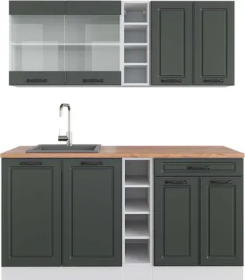 Obrázek produktu pro Jednotková kuchyně Vicco R-Line Antracitový venkovský dům/bílá 160 cm , PD Dub, Model 42418