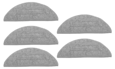 Image de Lot de 5 tampons de rechange pour balai à franges, chiffons en microfibre pour l'aspirateur robot Roborock S8 Pro Ultra