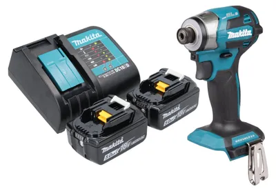 Obrázok produktu pre Akumulátorový rázový uťahovák Makita DTD 173 ST 18 V 180 Nm 1/4" bez kefiek + 2x akumulátor 5,0 Ah + nabíjačka