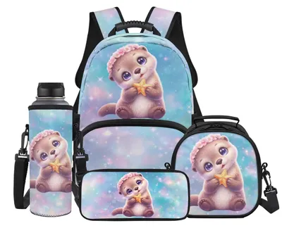 Image de Ensemble de sac à dos pour enfant, comprenant une trousse et une boîte à lunch
