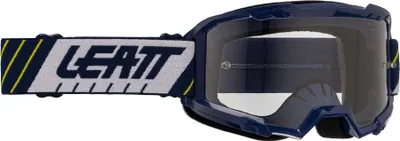 Produktbild von LEATT Vizion 2.5 Motocross Brille Blau Weiß Klare Linse 90%