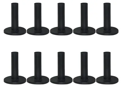 Imagen del producto de Tees de golf, paquete de 10 unidades - Tees de goma de 58/68/85 mm - Accesorios para golf - Para campos de prácticas - Ideales para el golpe de salida - Material duradero - Pelotas de golf