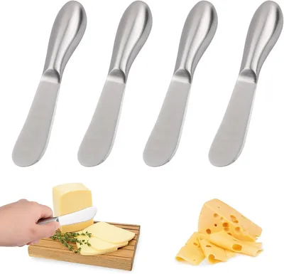 4-teiliges Streichmesser-Set aus Edelstahl