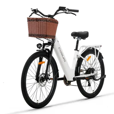 Produktbild von X‑CITY City‑Elektrofahrrad für Erwachsene, 250W, Aluminiumrahmen, 25 km/h, 48V, abnehmbarer Akku, mechanische Scheibenbremsen, bis zu 80 km Reichweite