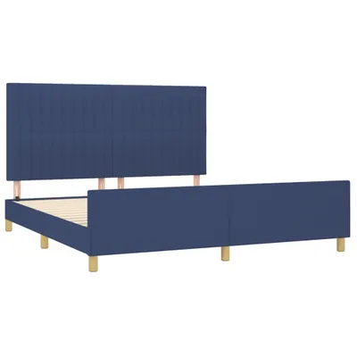 Obrázok produktu pre Posteľ bez matracamodrá 160x200 cm látka