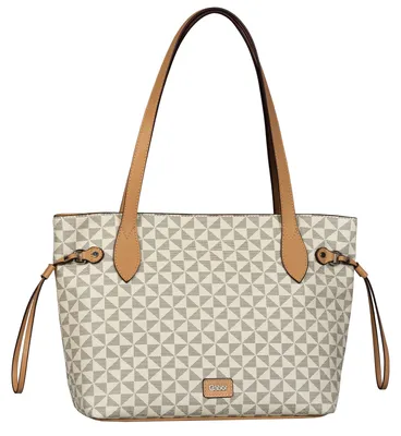 Produktbild von Gabor Barina Damen Shopper Umhängetasche groß Weiß Reißverschluss Handtasche
