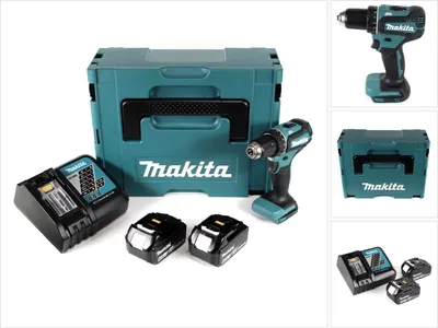 Produktbild von Makita DDF 485 RMJ Akku Bohrschrauber 18V 50Nm im Makpac + 2x 4,0 Ah Akku + Ladegerät
