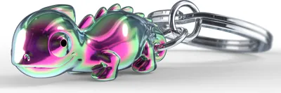 Obrázok produktu pre Chameleón | kovový prívesok prívesok na kľúče | jašterica