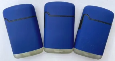 Produktbild von 3 Stück Sturmfeuerzeug Easy Torch Turbo Feuerzeug Gummiert Outdoor Farbe : * blau * Jet Flame