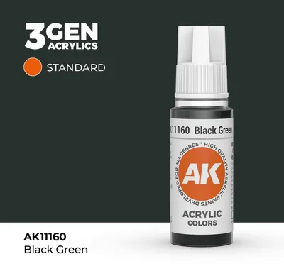 Produktbild von AK Interactive 3GEN Black Green 17ml