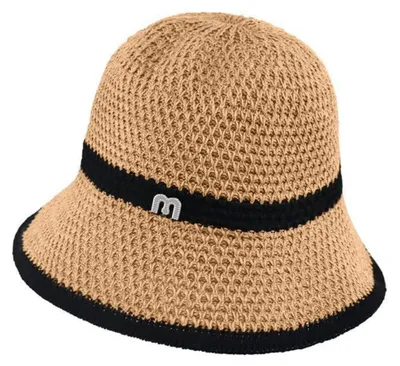 Immagine prodotto di Cappello da donna, color kaki, in carta di paglia, taglia 52-56 cm, con protezione UV, pieghevole