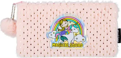 Image de Trousse à crayons en peluche Cristal Unicorn Starpak