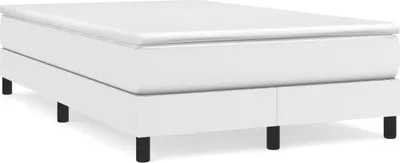 Produktbild von vidaXL Boxspringbett mit Matratze Weiß 120x200 cm Kunstleder