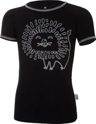Produktbild von T-Shirt dünn kurzer Ärmel Motiv Outlast® - Schwarz, 116