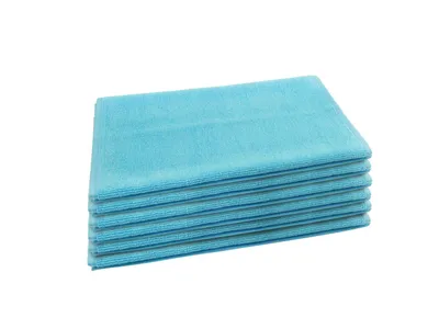 Produktbild von Gästehandtücher als Set 6 Stück 30x50 cm türkis 100% Baumwolle
