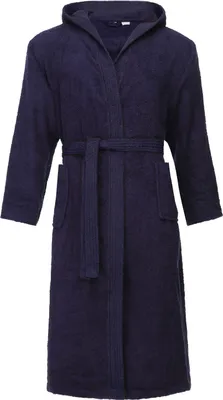 Produktbild von Ladeheid Herren Frottee Bademantel aus 100% Baumwolle LA40-192 (Dunkelblau-29, L)
