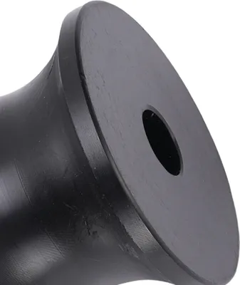 Produktbild von 2 Stück Bootsanhänger-Bugrolle, langfristige Haltbarkeit, Kratzschutz, Nylon-Stopp, schwarz, 6,1 x 4,5 cm