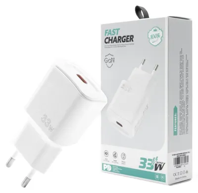 Zdjęcie produktu dla Ecobox Ładowarka Sieciowa Typ-C 33W Gan Pd Biała