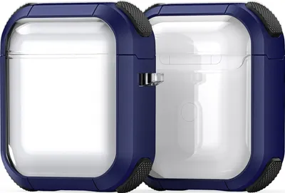Produktbild von Mobigear Shockproof Apple AirPods 2 Hardcase Hülle - Dunkelblau