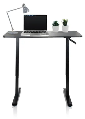Obrázok produktu pre hjh OFFICE Stojaci stôl STAND CR Výškovo nastaviteľný stôl na sedenie, stojaci stôl na notebook pre domácnosť a kanceláriu, výška 74,0 - 123,0 cm