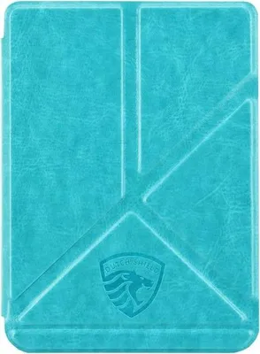 Image de Dutch Shield - Origami Case Housse pour le Tolino Shine 4 Ebook - Housse à rabat Ereader Housse de protection Cover Turquoise