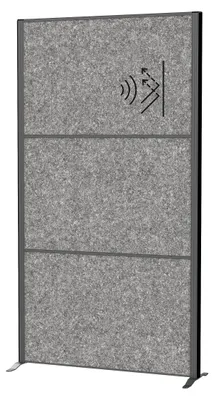 Productafbeelding van MAUL 9661089, Scheidingsplaat, Grijs, 1000 x 600 mm, 1000 mm, 600 mm, 12,8 kg