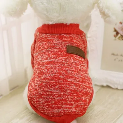 Produktbild von Weiches, leichtes rotes Hundesweatshirt 2XL Rollkragenpullover