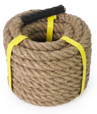 Image de 30 mètres de corde en jute, idéale pour le jardin et la décoration