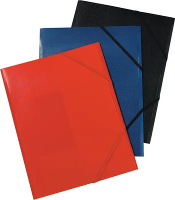 Produktbild von 3 Herlitz Gummizugmappen / Eckspanner / aus PP / DIN A4 / 3 verschiedene Farben