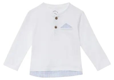 Produktbild von s.Oliver Junior Jungen T-Shirt – Langarm, Knopfleiste, Regular Fit