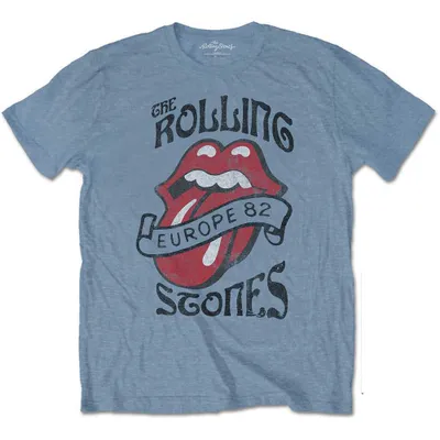 Produktbild von The Rolling Stones Europe '82 Tour Stone Blue XL T-Shirt