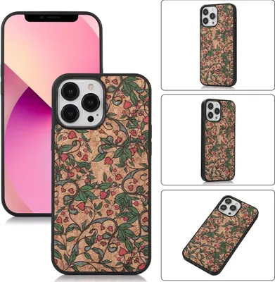 Produktbild von Mobigear Cork iPhone 14 Hülle Flexibles TPU Backcover - Model 4