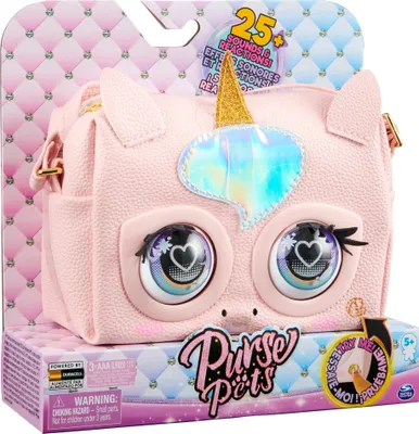 Produktbild von Purse Pets Glamicorn Einhorn Tasche - wird mit interaktiven Funktionen lebendig, Junge/Mädchen, Umhängetasche, Reißverschluss, Vietnam, Pink, Abbildung