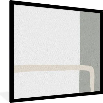 Produktbild von MuchoWow® Gerahmtes Poster Abstrakt - Minimalismus - Design 40x40 cm - Poster mit Schwarzem Bilderrahmen Wandposter Rahmen Foto Bilder - Mit Rahmen - Wanddekoration Schlafzimmer