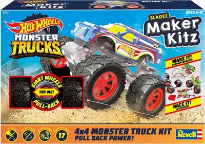 Produktbild von Revell 50317 - Hot Wheels - Blazed Maker Kitz -Monster Trucks Racing - Bausatz, Spielzeugauto 1:32