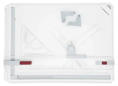Imagen del producto de Mesa de dibujo profesional: precisión, diseño ergonómico, ajustable, multifuncional, formato A3, con 2 reglas paralelas