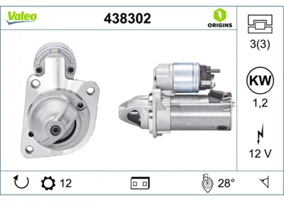 Produktbild von VALEO 438302 Starter Anlasser 1,2kW für FORD FOCUS III Turnier 12V