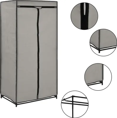 Obrázok produktu pre vidaXL Šatníkové skrine 2 ks. Sivá 75×50×160 cm