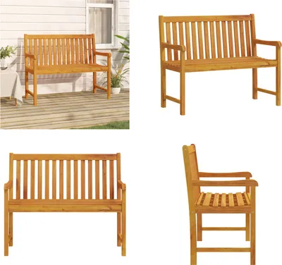 Produktbild von vidaXL Gartenbank 110 cm Massivholz Akazie - Gartenbank - Gartenbänke - Holzbank - Terrassenbank