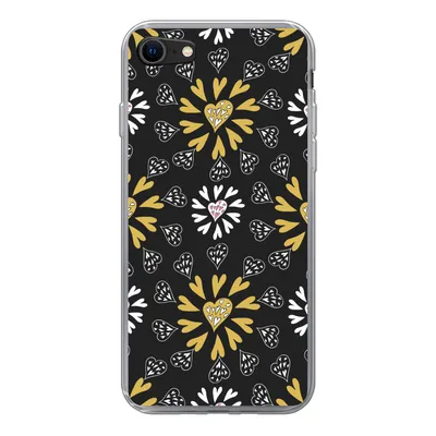 Produktbild von MuchoWow® Handyhülle Schutzhülle Hülle für iPhone SE 2022 Mädchen - Herz - Schnittmuster - Mädchen - Kinder - Kinder Silikon Softcase Handy Hülle - Schutzhülle