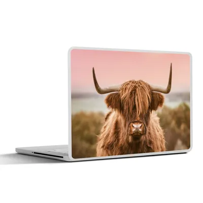 Produktbild von MuchoWow® Laptop Aufkleber Sticker Cover Kuh - Schottischer Highlander - Tier 30x22 cm - Laptop-Sticker