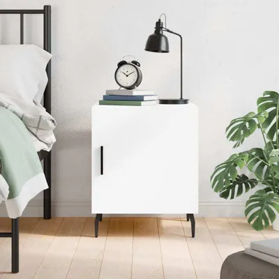Obrázok produktu pre vidaXL Nočný stolík biely 40x40x50 cm Materiál drevo