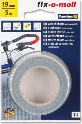 Produktbild von Gewebeband fix-o-moll 19mm grau