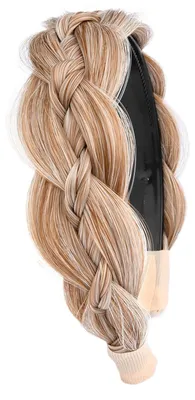 Produktbild von Solidchoice – Geflochtetes Haarbänder mit Zopf in Sandblond