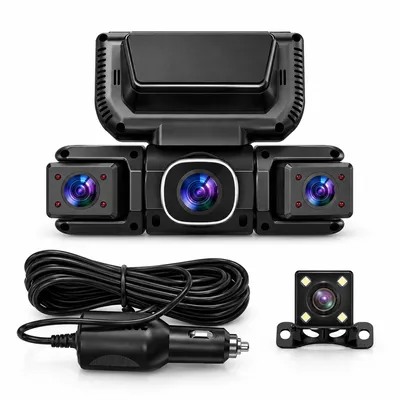 Produktbild von Dashcam 360° Blickwinkel Infrarot-Nachtsicht 4-Kanal-Aufzeichnung WLAN GPS