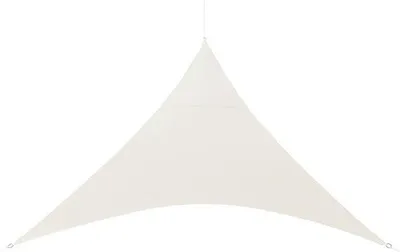 Productafbeelding van Famanu zonnescherm, waterafstotend - driehoekig - 3,6 x 3,6 x 3,6 m - zandkleur - UV-bescherming