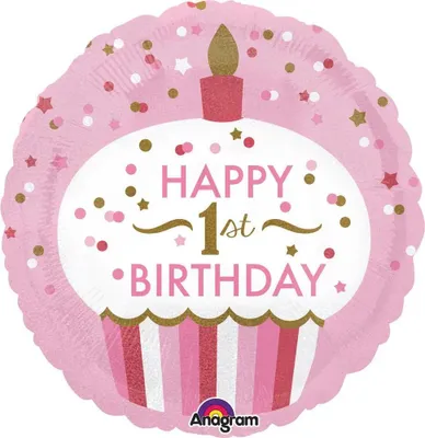 Produktbild von Amscan 3452901, Spielzeugballon, Folie, Geburtstag, Rund, 5 Stück(e)