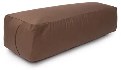 Produktbild von yogabox Yoga und Pilates Rechteckbolster D - regional hergestellt - schoko 60 x 20 x 14 cm Buchweizenschalen