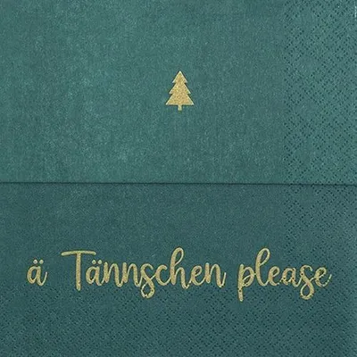 Produktbild von 20 Servietten ä Tännschen - Ä Tännschen grün 33x33cm