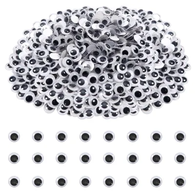Productafbeelding van Oogstickers - Zelfklevend, geschikt voor knutselwerkjes - 500 stuks - 8 mm diameter